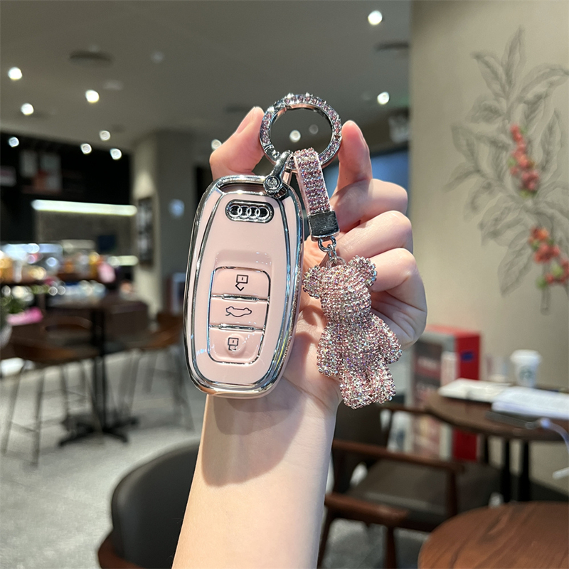 极速@新款奥迪a6l钥匙套a8女a4l士a7a3男q3车q5Rl包q8壳q7扣q2l