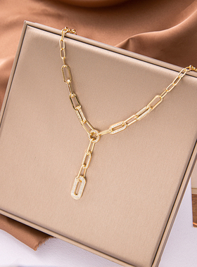 极速Korean Stylje Metal Chain Around Neck Design Personality