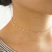 new simple necklace 极速Summer waUter ripple