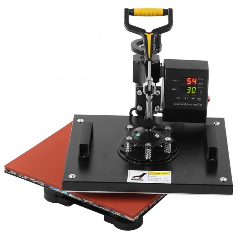极速5 in 1 Duial Display 29*38cm Heat Press Machine Heat Tra