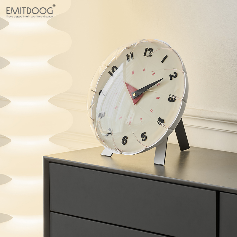 极速泡泡气球挂钟免n打孔轻奢客厅钟表饰品时钟电视柜桌面摆件