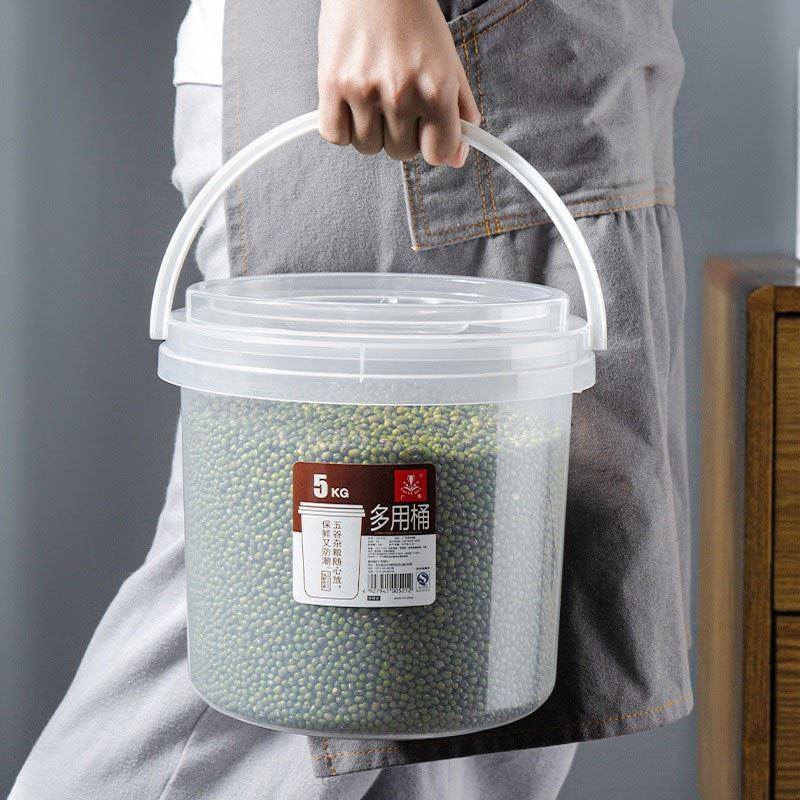 速发米桶带盖子密封储存大米防潮塑料圆形米缸米箱五谷杂粮存放收,家装主材,米桶,淘宝优惠券,粉丝福利购,淘宝优惠卷