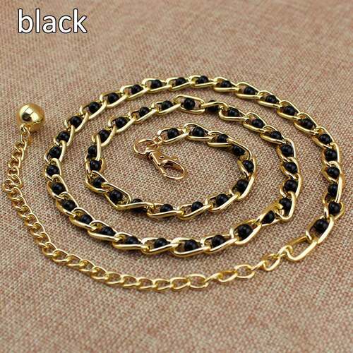 极速Fashion Elegant Ladies Metal Adjustable ThinS Ladies Wai