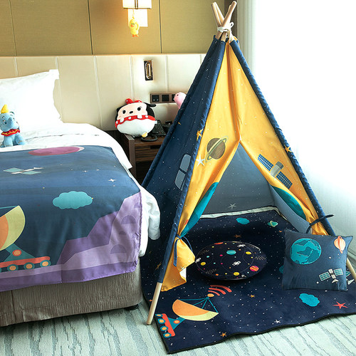 极速酒店儿童卡通亲子房帐篷室内游戏屋公L主男孩女孩小房子宝宝