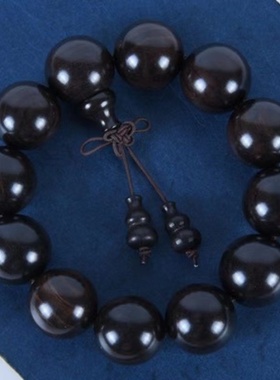 新品黑檀手串紫光檀小孔顺纹佛珠A手串绿檀红檀香时尚男女款念珠