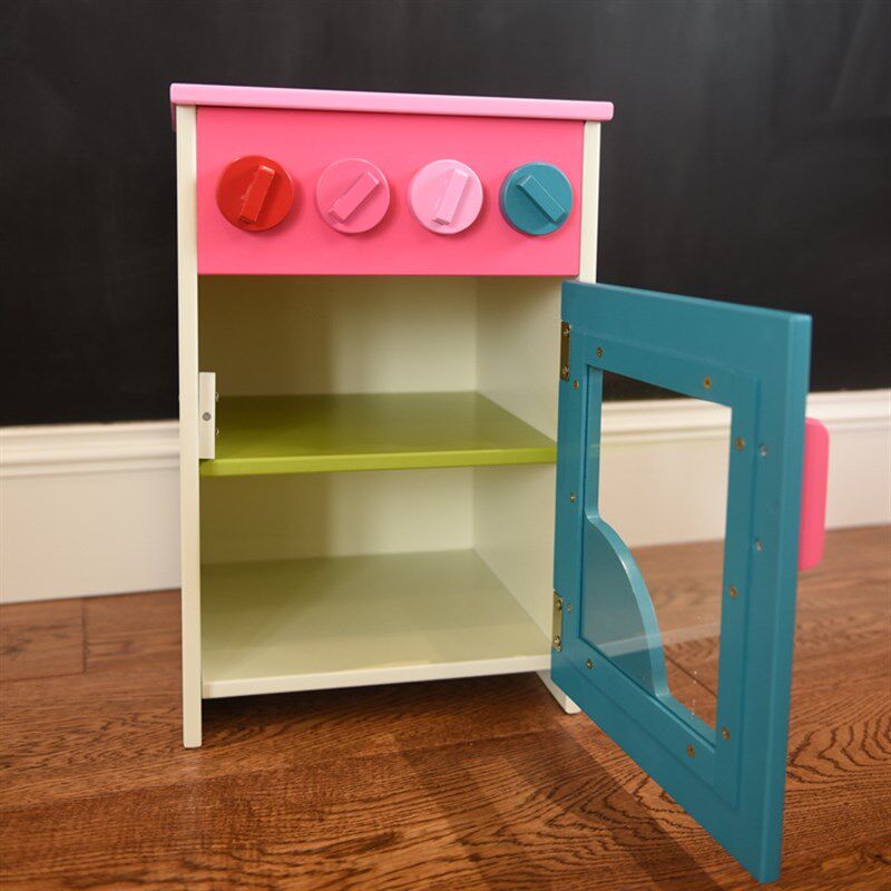 极速儿童过家家厨房l小灶台娃娃做饭小孩煮饭木质6.57KG过家家厨