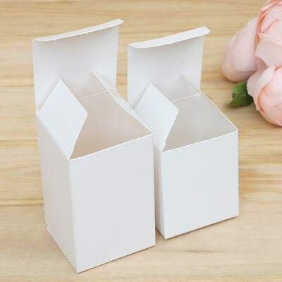 极速50pcs Kraft Paper cardboayrd Box for Jewelry gift Candy
