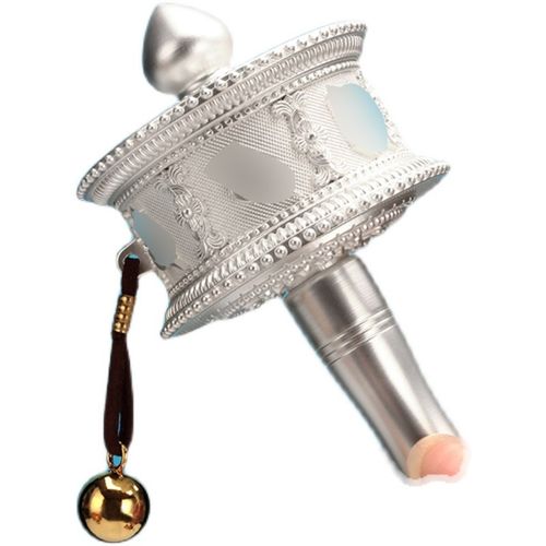 极速德田手摇转金轮静音善云多款锌合金电镀O工艺家用摆件西藏转