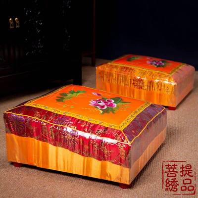 极速拜垫跪垫家用磕头佛q堂佛前海绵实木莲花方形烧香祷告加厚蒲