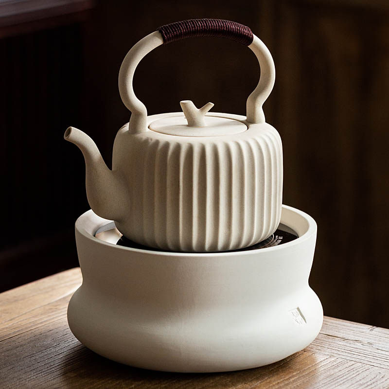 极速简约日式陶壶煮茶壶大容量陶瓷煮茶器耐高温烧V水壶家用提梁,餐饮具,茶壶,淘宝优惠券,粉丝福利购,淘宝优惠卷