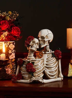 极速骷髅摆件恐怖密室逃r脱游戏房间装饰品npc拍摄道具剧本杀主题