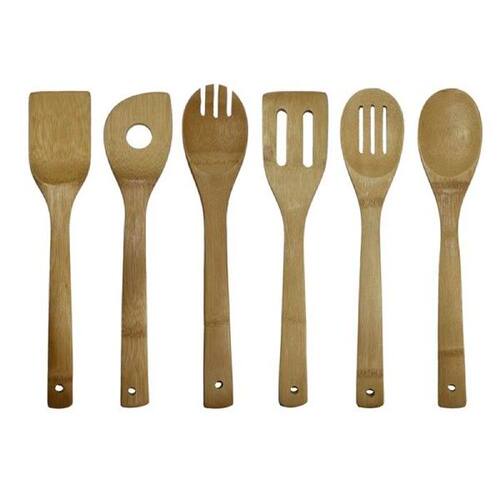 极速7 PCS Kitchen Cootking Utensils Wooden NonStick