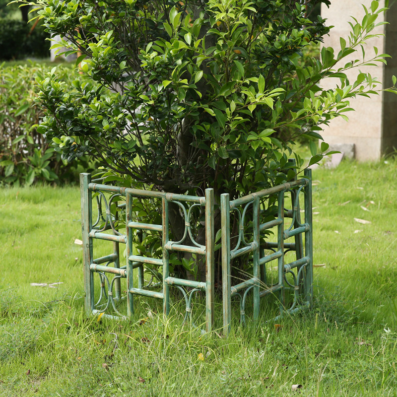 速发美式院子实木小围栏护栏装饰花园庭院栅栏爬藤架子幼儿园室外