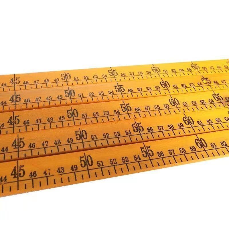 极速包邮50cm100cm教学木直尺 黄色1米木米O尺竹尺 木尺裁缝老牌