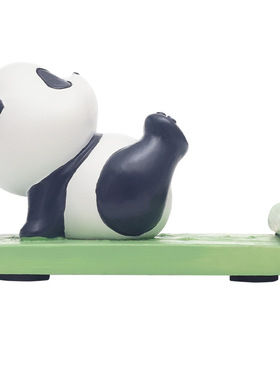 极速创意熊猫f手机桌面支架可爱治愈办公室工位书房卡通手机架支