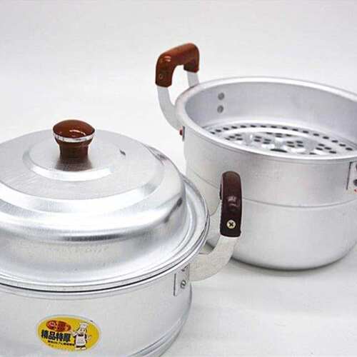 极速包邮加高加厚铝锅加蒸格蒸笼蒸屉E22cm-30cm多用蒸锅锅笼