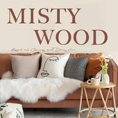 极速迷雾之森轻奢人脸抱枕套北欧ins风黑白靠背现U代靠枕客厅沙发