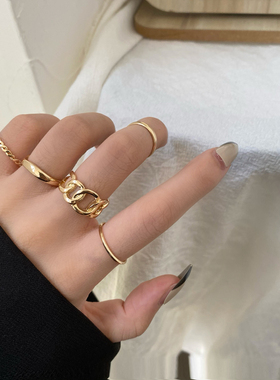 极速Fashion Jewelry Rings Set Hot Selling Metal SAlloy Hollo