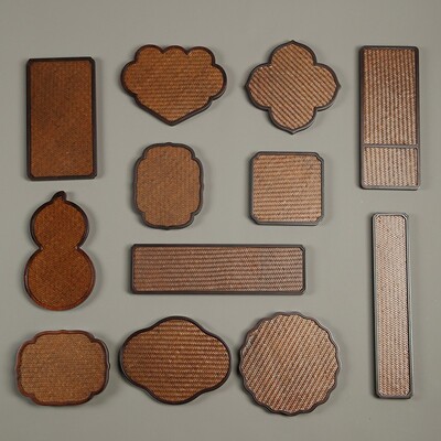 极速竹编茶盘 重竹席面茶t具干泡台家用壶承茶海禅意复古茶托盘复