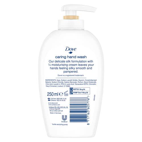 新品Dove Caring Hand Wash  Fine Silk  250 Ml / 8.45 Oz .(Pac