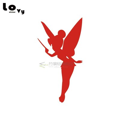 极速2 Pcs Tinker Bell Vinyl Car er Film Tinker BellW Figure