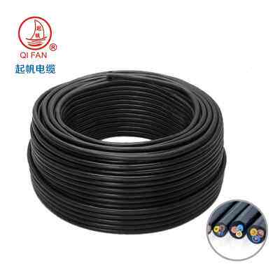 极速起帆电缆YZ 2/3/4/5芯xv0.5/1/1.5/2.5/4/6平方橡皮软铜电源