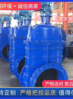 热销软密封闸阀Z54n5X弹性座封暗杆闸阀DN600伞齿轮电动暗杆明杆