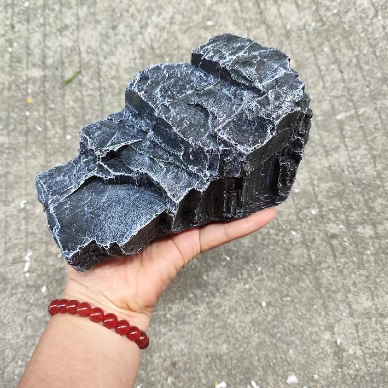 热销动物宠物用品乌龟晒s台爬台造景龟台陆台龟岛爬虫躲藏穴三脚