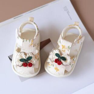 12个月小公主婴幼儿学步鞋 女婴夏季 子6 凉鞋 防滑底可爱 软底宝宝鞋