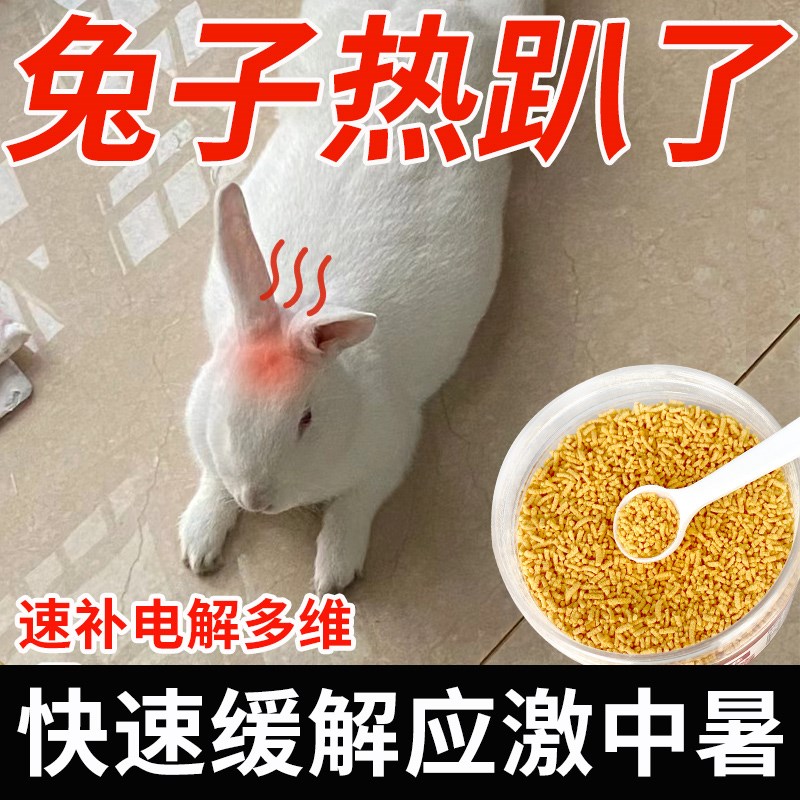 速发兔子解暑降温抗应激电暑质维生解补营养防中素速补水开胃电解