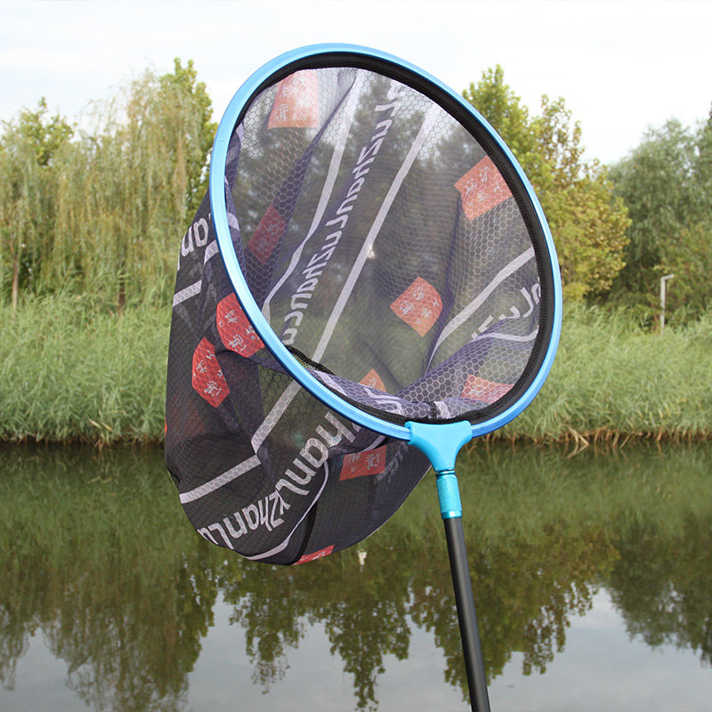 速发不挂钩防挂抄网头全套超轻碳密特单网布抄鱼捞兜素网