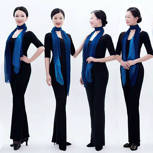 速发形体礼仪训练服套装特训优雅舞人蹈学院仪态走秀模培练功服