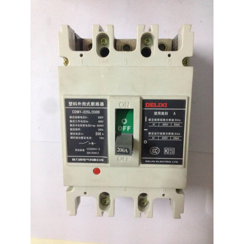 【原装正品】德力西塑料外壳式空气断路器CDM1-225L/3300 电子/电工 暗盒修复器 原图主图