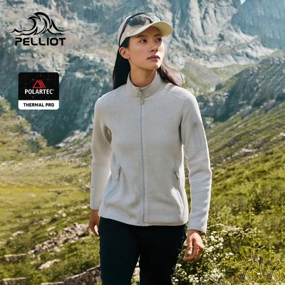 伯希和户外抓绒衣女冬季保暖外套