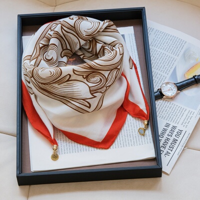 磁吸三角围巾女2024新款