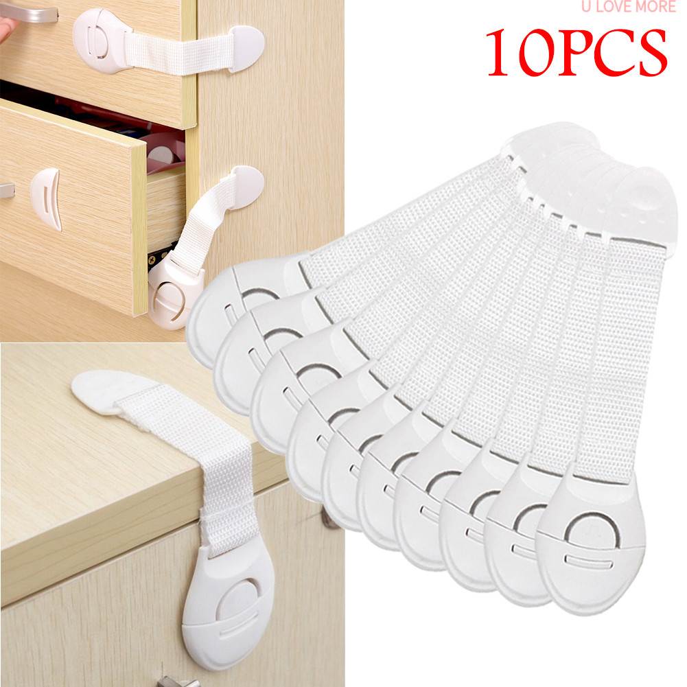 极速.10pcs Child Safety Cabinet Lock BabyL Proof Security Pr