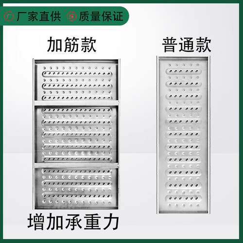 新品下水道120排水沟盖板v水槽30不锈钢地沟盖板篦子4厨房水沟盖