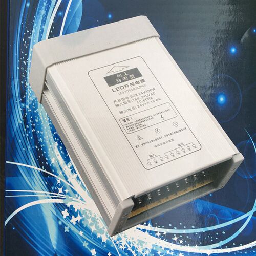 新品DC12V变压器直流24V开关电源400W600W户外防U雨水低压灯具配