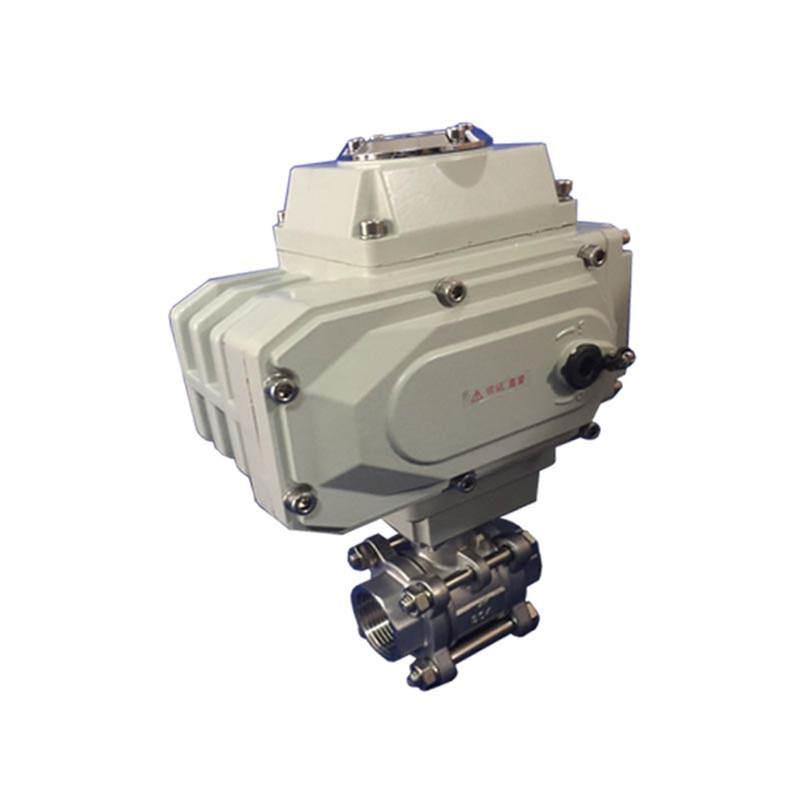 极速电动铸钢不j锈钢螺纹高温塑料蒸汽气动执行器丝扣调节法兰球