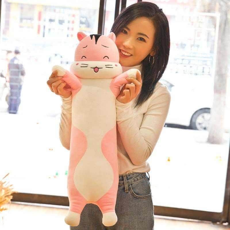 极速仓鼠可爱长条枕睡觉长抱枕可拆D洗床头床上双人靠枕靠垫沙发