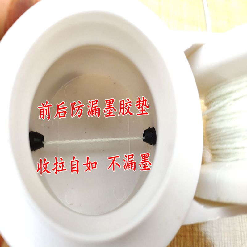 新品自动弹线墨斗塑料放线木工专用工地老式手摇手动Y耐摔自动划图片