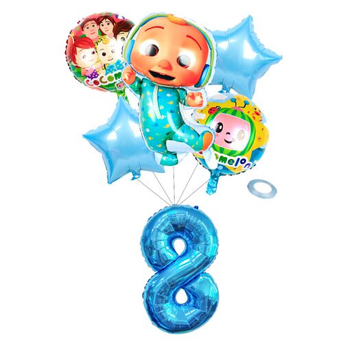 新品Cocomelon Tkheme Happy Birthday Party Decoration Paper C