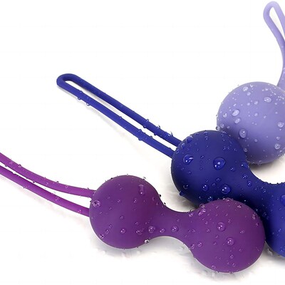 极速Set Saefe Silicone  Shrinking Ball Ben Wa Ball Vagina Ti