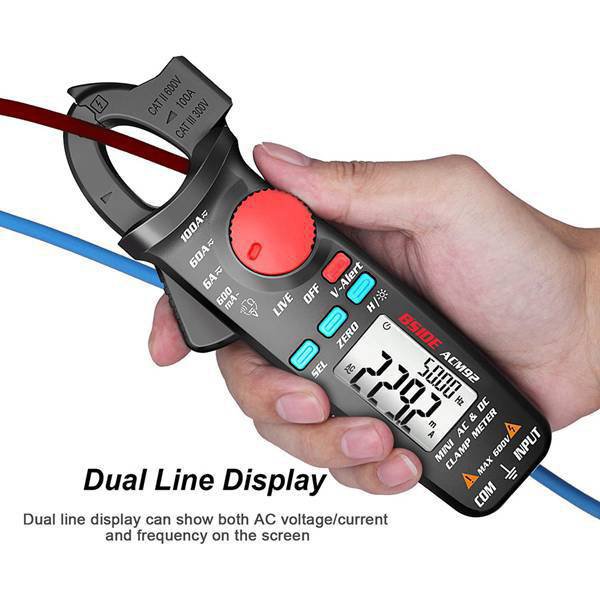极速ACM92数字交直流钳形表电流电压万用电表I500X026646