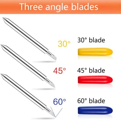 极速41 Pcs 30/45/ 60 Degree Vinyl Cutter PlotteRr Blades + B