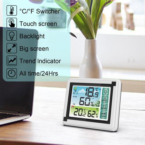 新品Weather Station Indoor Outdoor Wireless PDigital Thermoh