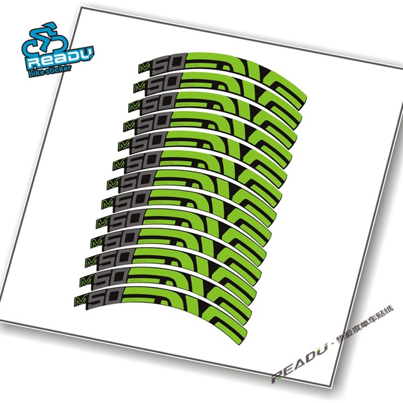 极速山地自轮车轮组贴纸适用2x高28Bmm以上行组贴纸宽度3框mm