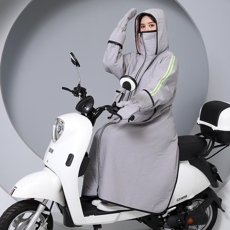 极速冬天骑车保i暖神器挡风被冬季防水布防寒防风罩骑行电动车挡