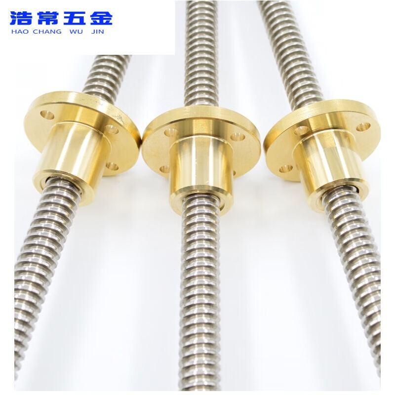 极速定制304不锈钢梯形丝杆粗牙丝杠T1C2162025283032t型螺杆铜铜