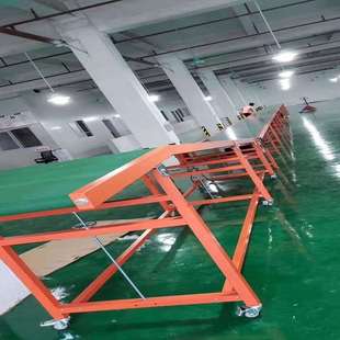 速发流水线传送带快递物流输送机 平板传输带 装车卸货分拣机